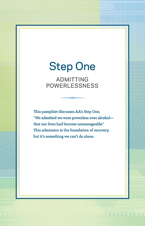 Product: Step 1 AA Admitting Powerlessness Pkg of 10