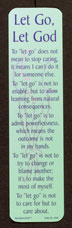 Product: Let Go Let God Bookmark