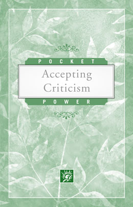 Accepting Criticism Pocket Power